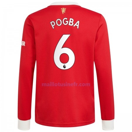 Maillot de Foot Manchester United Paul Pogba 6 Domicile 2021-22 Manches Longues Maillot de Foot Manchester United Paul Pogba 6 Domicile 2021-22 Manches Longues